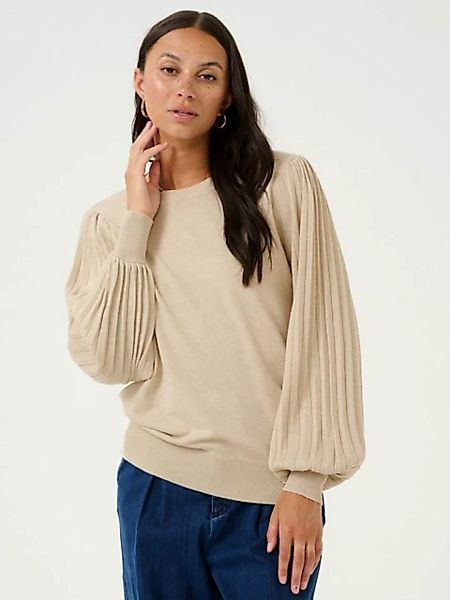 KAFFE Strickpullover Lone (1-tlg) Plissee günstig online kaufen