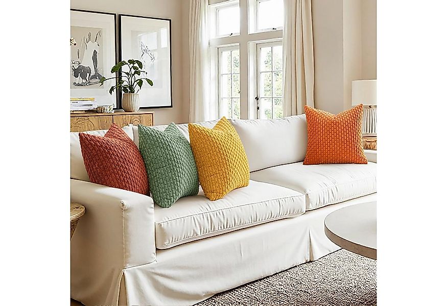 Coonoor Kissenbezüge Cord-Kissenbezug, Boho-Streifen-Kissenhülle., (1 Stück günstig online kaufen