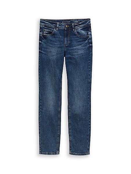 TOM TAILOR 5-Pocket-Jeans Tom Tailor Alexa straight MID STONE WASH DENIM günstig online kaufen
