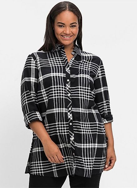 Sheego Klassische Bluse Longbluse . günstig online kaufen