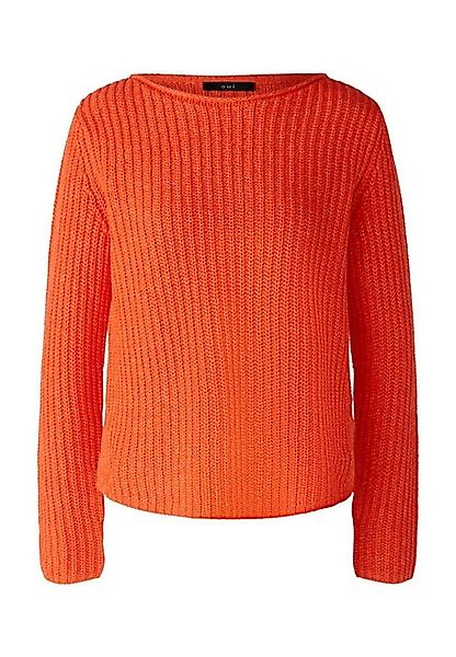 Oui Rundhalspullover NAOLIN Pullover Baumwollmischung günstig online kaufen
