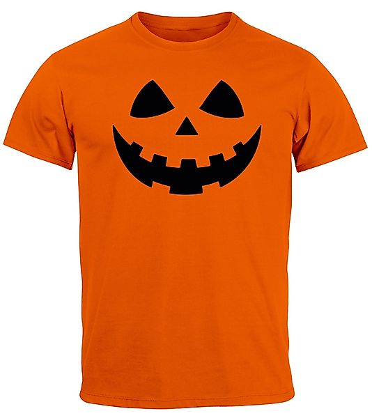 MoonWorks Print-Shirt Herren T-Shirt Kürbis Halloween günstig online kaufen