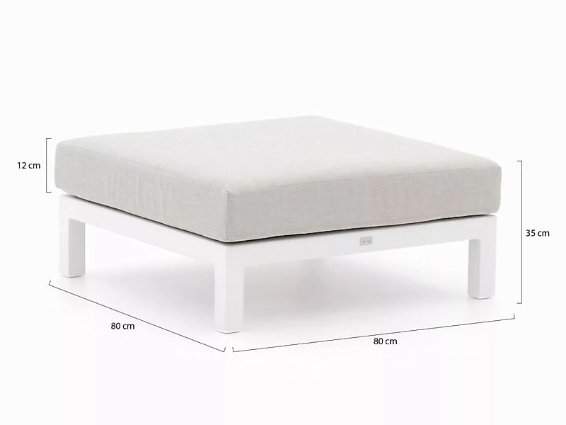 Bellagio Vezzano Lounge Gartenhocker 80x80 cm günstig online kaufen