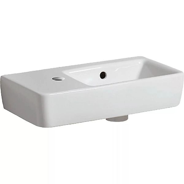 Geberit Handwaschbecken Renova Compact  50 cm Weiß Hahnloch links günstig online kaufen