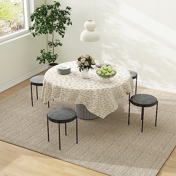 HOMCOM 4er-Set Esszimmerhocker, stapelbar Esszimmerstühle, Küchenstuhl mit günstig online kaufen