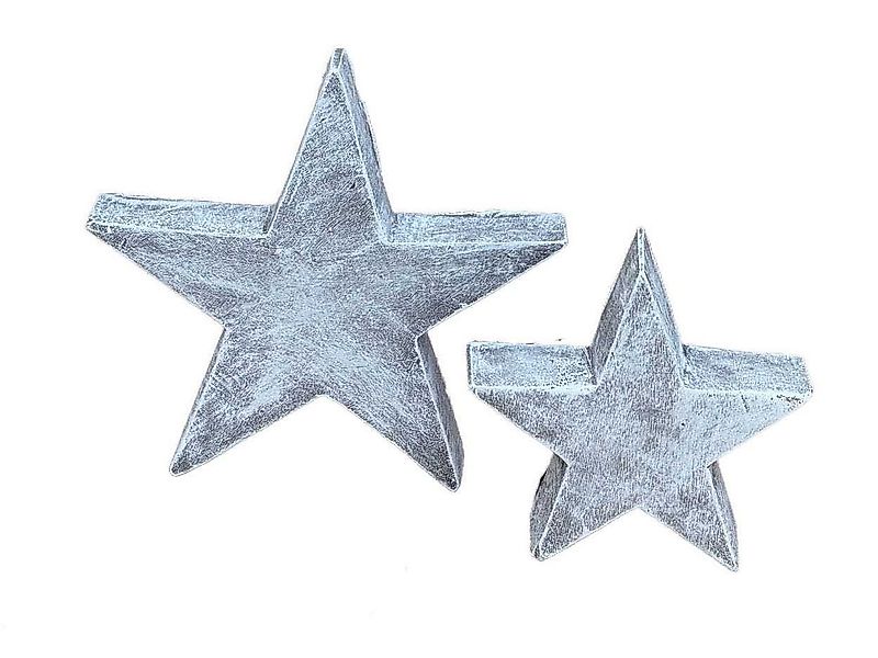 Stone and Style Gartenfigur Steinskulptur 2er Set Sterne, frostfest, massiv günstig online kaufen