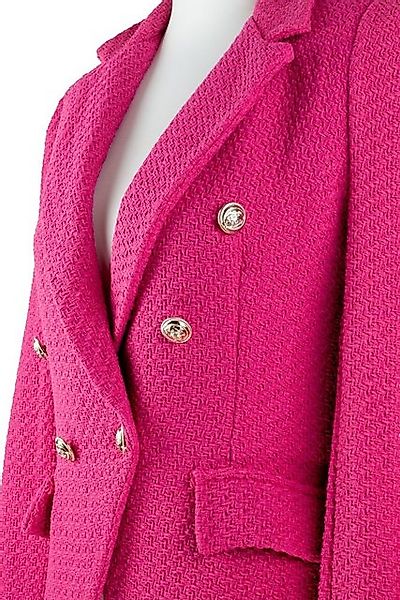 Lelü Fashion Kurzblazer Zweireihiger Boucle´-Blazer aus Bouclé günstig online kaufen