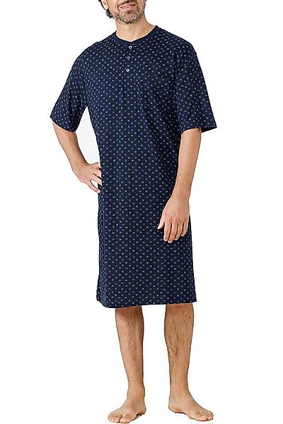 Hajo Pyjamaoberteil Hajo Herren Nachthemd Knopfleiste Baumwolle Modal günstig online kaufen