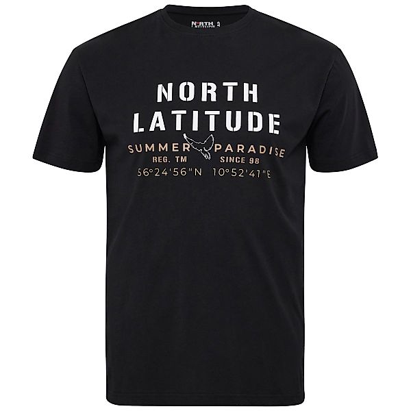 North T-Shirt mit Label-Print Farbe schwarz Größe: 4XL günstig online kaufen