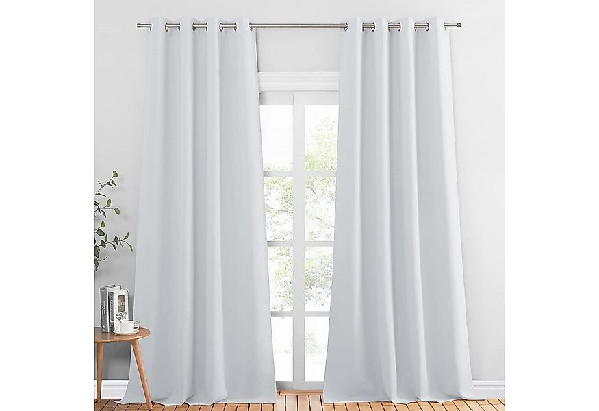 REDOM Verdunkelungsvorhang 2er Ösenvorhänge Set Verdunkelungsgardinen (2 St günstig online kaufen