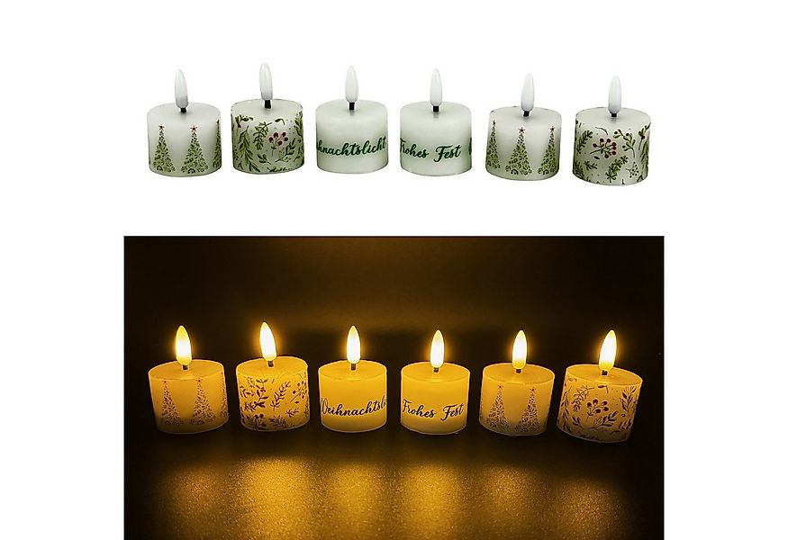 Online-Fuchs LED-Kerze 6er Set LED Teelichter mit Fernbedienung und Timer - günstig online kaufen
