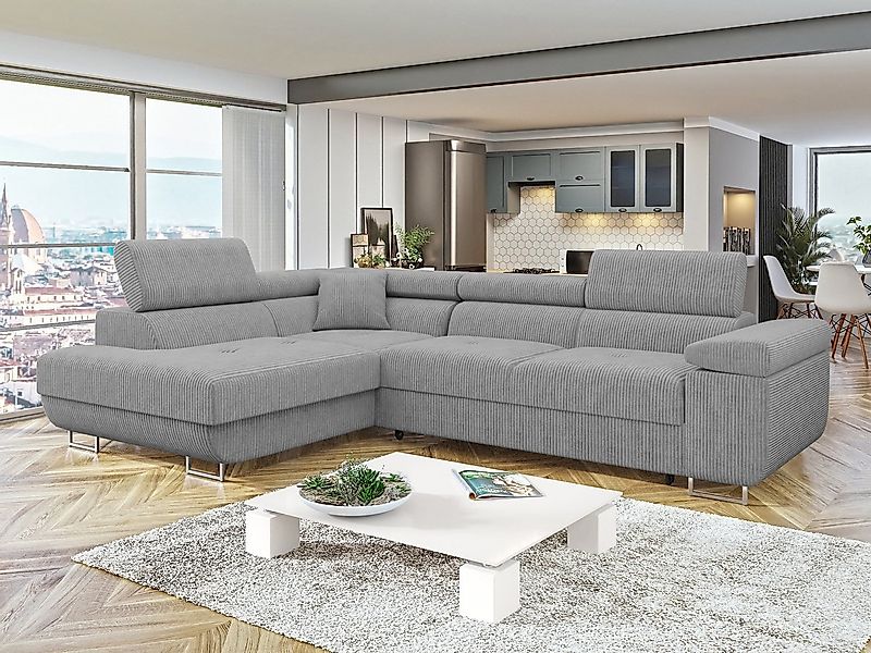 MIRJAN24 Ecksofa Torezio Cord, mit Bettkasten und Schlaffunktion, Einstellb günstig online kaufen