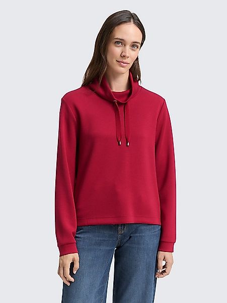 TOM TAILOR Sweatshirt Strick & Sweatshirts Scuba Sweatshirt mit Stehkragen günstig online kaufen