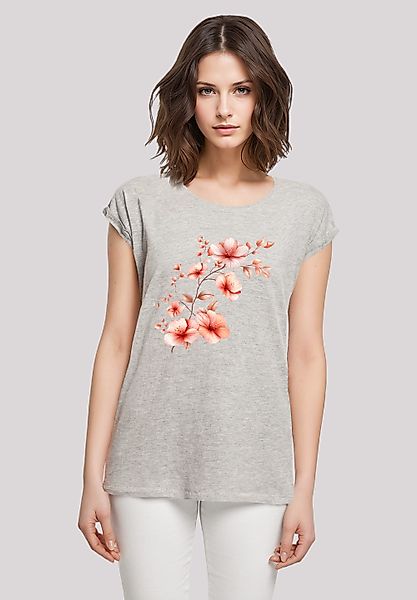 F4NT4STIC T-Shirt Rosa Blumenzweig 3D Premium günstig online kaufen