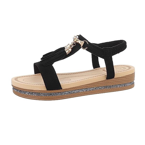 Ital-Design Damen Freizeit Riemchensandalette (85960273) Keilabsatz/Wedge günstig online kaufen