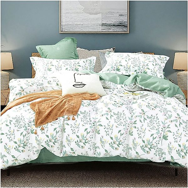 KEAYOO Bettwäsche Blumen, Baumwolle, 2 teilig, günstig online kaufen