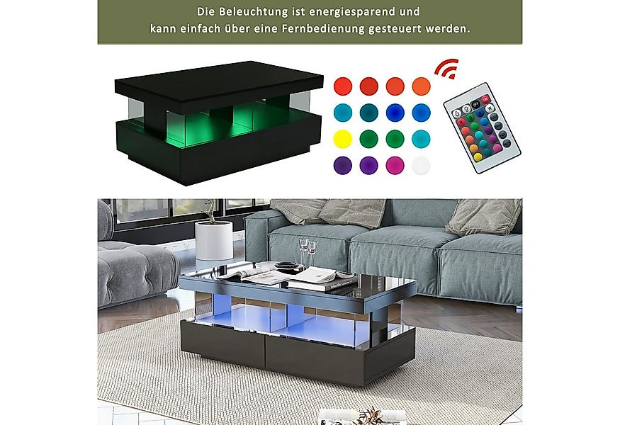 STILVORA Couchtisch Hochglanz-Wohnzimmertisch Beistelltisch Sofatisch,kratz günstig online kaufen