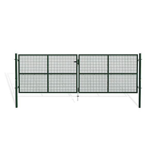 Casanoov Zauntor 2 Flügelig 4M Olga H 130Cm & Zauntür 1M Olga H 130Cm Grün günstig online kaufen