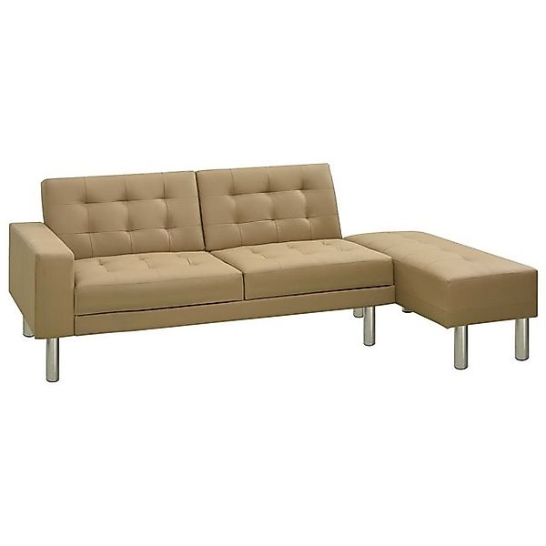 vidaXL Sofa Schlafsofa Cappuccino-Braun Kunstleder günstig online kaufen