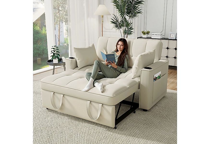 Merax Schlafsofa, mit 3-in-1 Bettfunktion,Loungesessel mit Schlaffunktion,v günstig online kaufen
