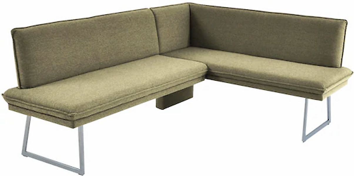 K+W Komfort & Wohnen Eckbank mit Sattlernaht und schmaler Kufe, langer Sche günstig online kaufen