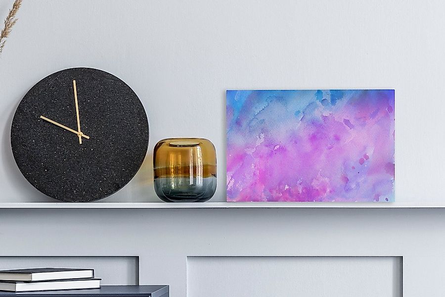 OneMillionCanvasses® Leinwandbild Aquarell - Lila - günstig online kaufen