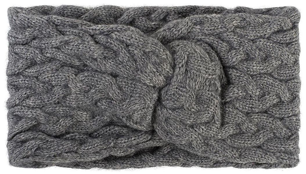 styleBREAKER Stirnband Strick Stirnband mit Zopfmuster und Twist Knoten (1- günstig online kaufen