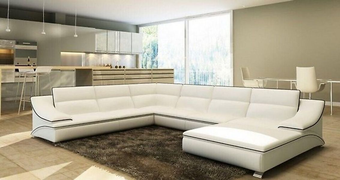 JVmoebel Ecksofa mit USB,Ledersofa Polster Wohnlandschaft Couch Sofa Eckgar günstig online kaufen
