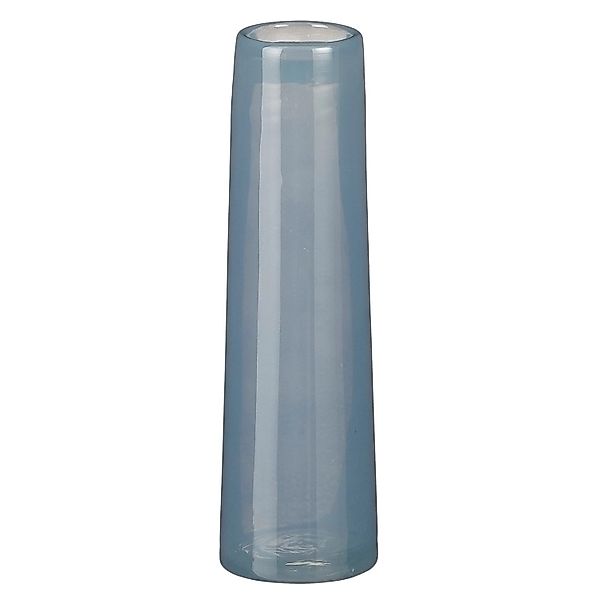 Mica Decorations Vase Xandra 23,5 cm x Ø 7 cm Hellblau günstig online kaufen