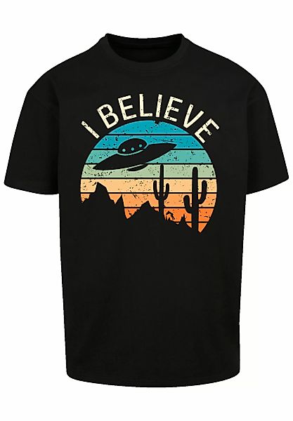 F4NT4STIC T-Shirt "I Believe UFO Alien Sonnenuntergang", Premium Qualität günstig online kaufen