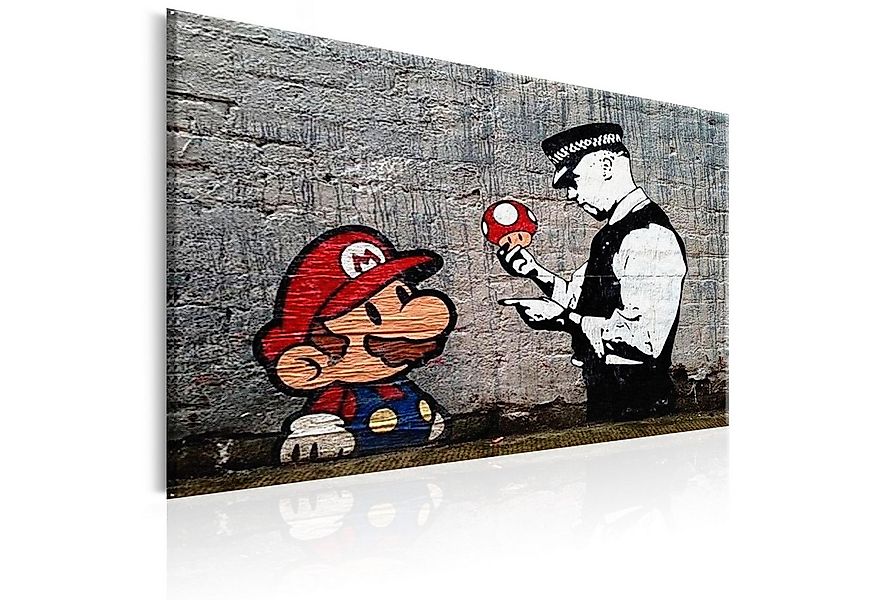 Artgeist Wandbild Mario and Cop by Banksy günstig online kaufen