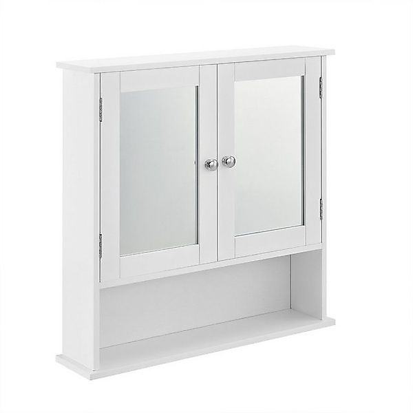 en.casa Badezimmerspiegelschrank »Freren« Spiegelschrank 58x56x13cm Weiß günstig online kaufen