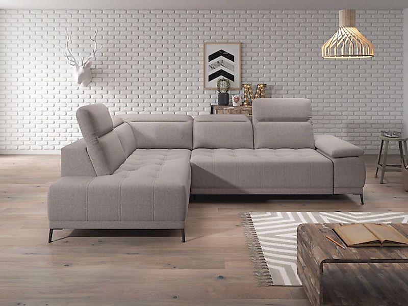 WERK2 Ecksofa »Focus-L, elektrisch erweiterbare Sitztiefe um ca. 30 cm, L-F günstig online kaufen