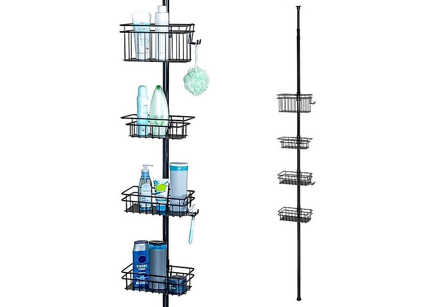 bremermann Teleskopregal Teleskop-Badregal, 4 Körbe Duschregal bis max. ca. günstig online kaufen