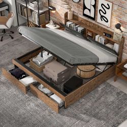 STILVORA Metallbett 180x200 Metallbett Holzbett mit günstig online kaufen