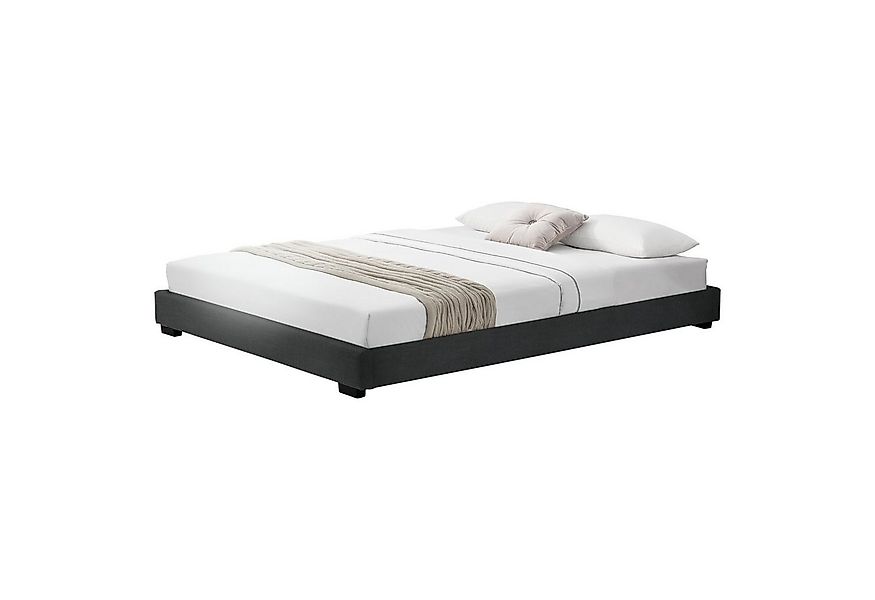 Corium Polsterbett, »Masari« Modernes Bett 180x200cm mit Lattenrost schwarz günstig online kaufen