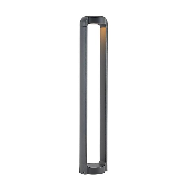 Lucande LED Außenleuchte Habsa 9617089 Modern in Schwarz aus Aluminium 1-fl günstig online kaufen