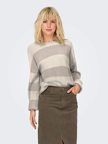 ONLY Strickpullover "ONLATIA L/S STRIPE PULLOVER KNT NOOS" mit dem auffälli günstig online kaufen