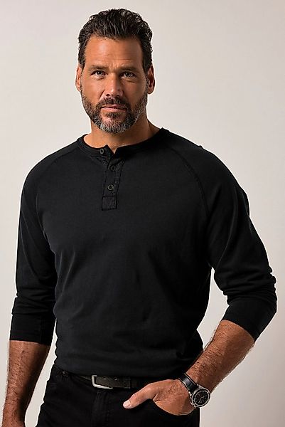 JP1880 T-Shirt Henley Langarm Vintage Look günstig online kaufen