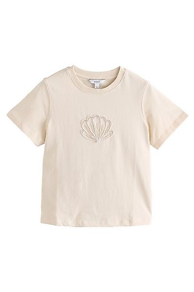Next T-Shirt T-Shirt mit Muschel-Perlenverzierung (1-tlg) günstig online kaufen