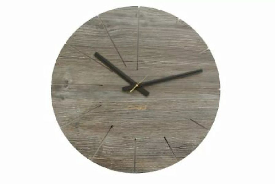 SIBAL Design.Home "Wanduhr Uhr ""Solaris"" (50cm Durchmesser)" braun/grau günstig online kaufen