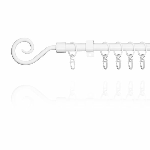 LICHTBLICK ORIGINAL Gardinenstange "Gardinenstange Kringel, 16 mm, ausziehb günstig online kaufen
