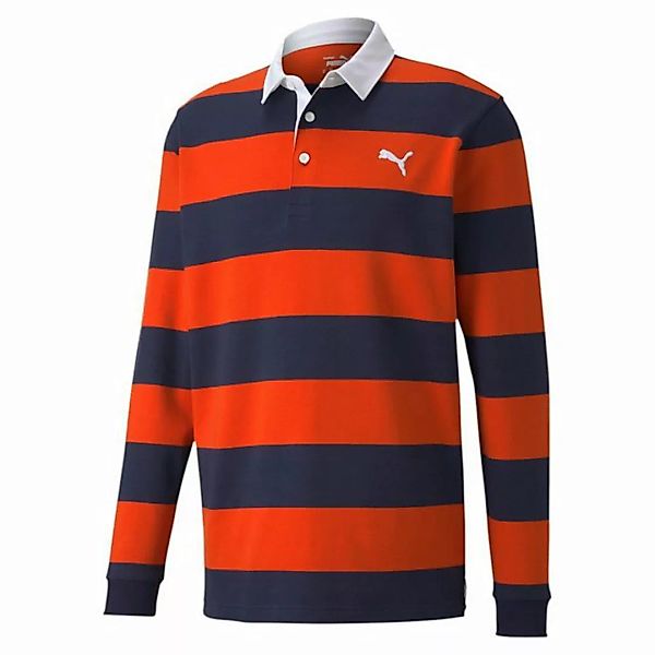PUMA Poloshirt Puma Polo Bridges Rugby Langarm Orange-Blau Herren M günstig online kaufen