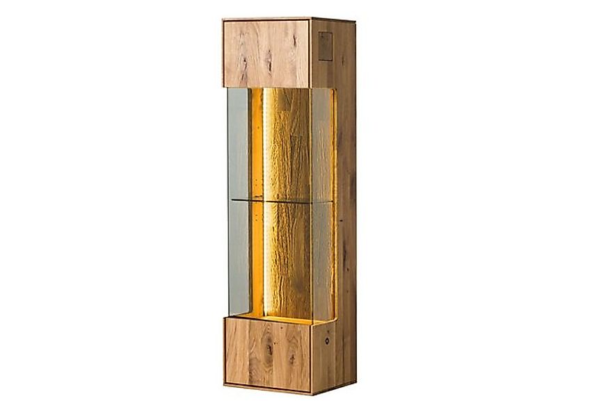 Massivmoebel24 Hängevitrine #232 (Wildeiche 37x32x130 natur geölt WIEN #232 günstig online kaufen