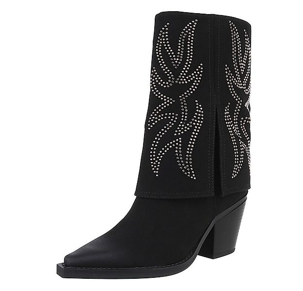 Ital-Design Damen Cowboyboots Western Westernstiefel (87740371) Blockabsatz günstig online kaufen