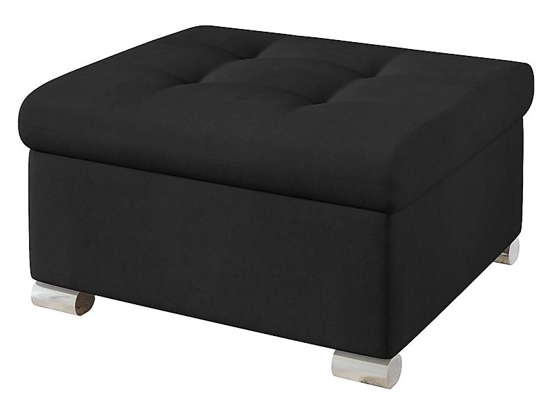 MIRJAN24 Polsterhocker Niko Klein, Silber Füße, günstig online kaufen