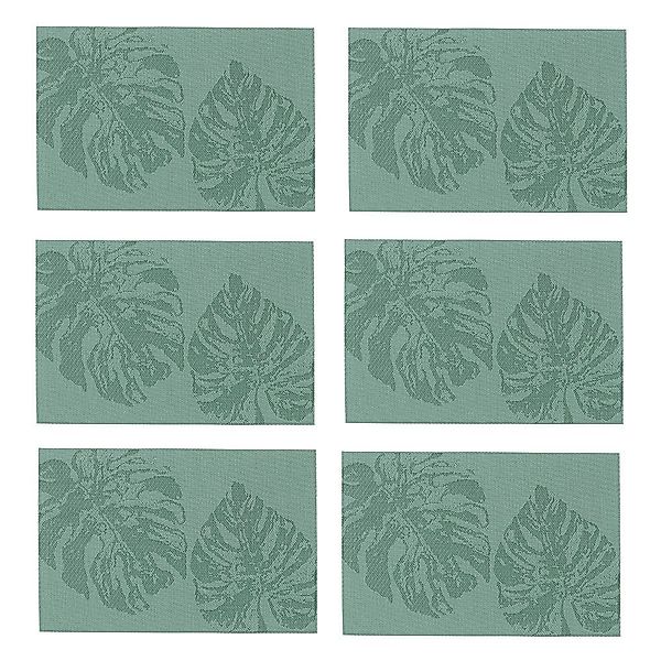 Zeller Present Platzset modernes Monstera Blätter Design, 6-teilig, Kunstst günstig online kaufen