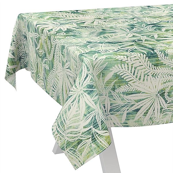 ANRO Tischdecke abwaschbar LANA Aurora-Blätter Tischwäsche günstig online kaufen