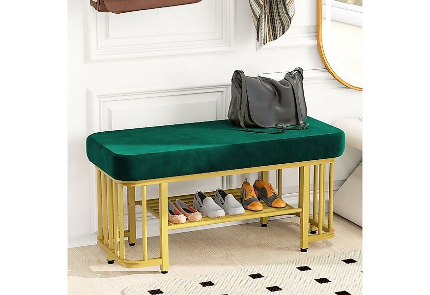 STILVORA Schuhbank Flurbank mit verstellbaren Füßen,Schuhregal mit Sitzfläc günstig online kaufen