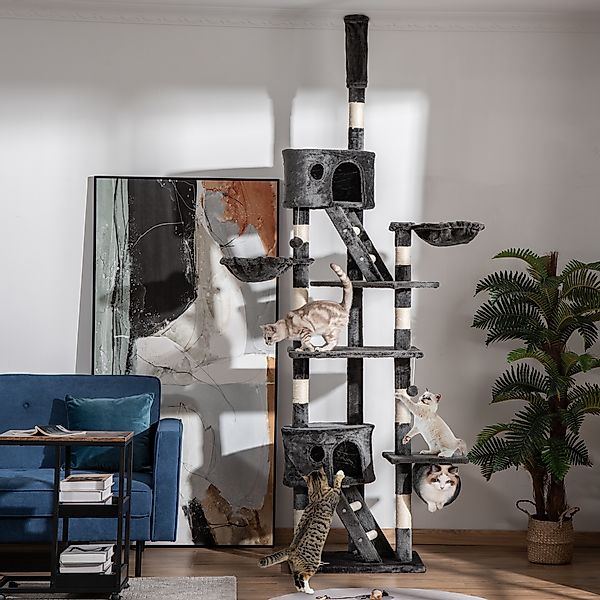 PawHut Katzenkratzbaum Deckenhoch 240-260 cm groß für große Katzen, Kletter günstig online kaufen
